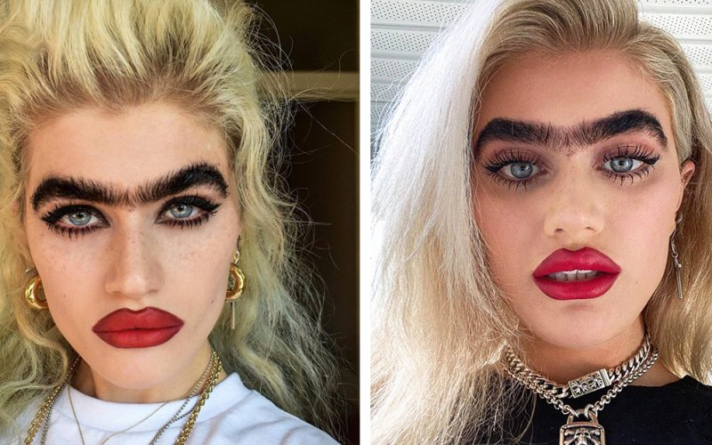  «Кара Делевинь на минималках»: Звезда Instagram раскрыла свою внешность до создания ужасной моноброви